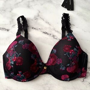Natori Nwt Pure Luxe Underwire T-Shirt Charm Print 732080 Bra
